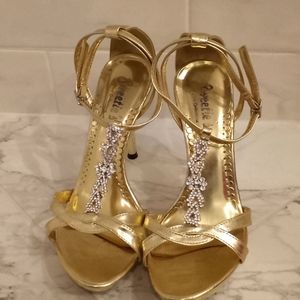 Formal gold heels